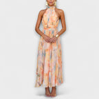 Sue | Watercolour Print Maxi Dress