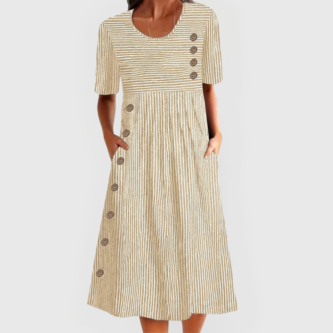 Elara™ Striped Dress