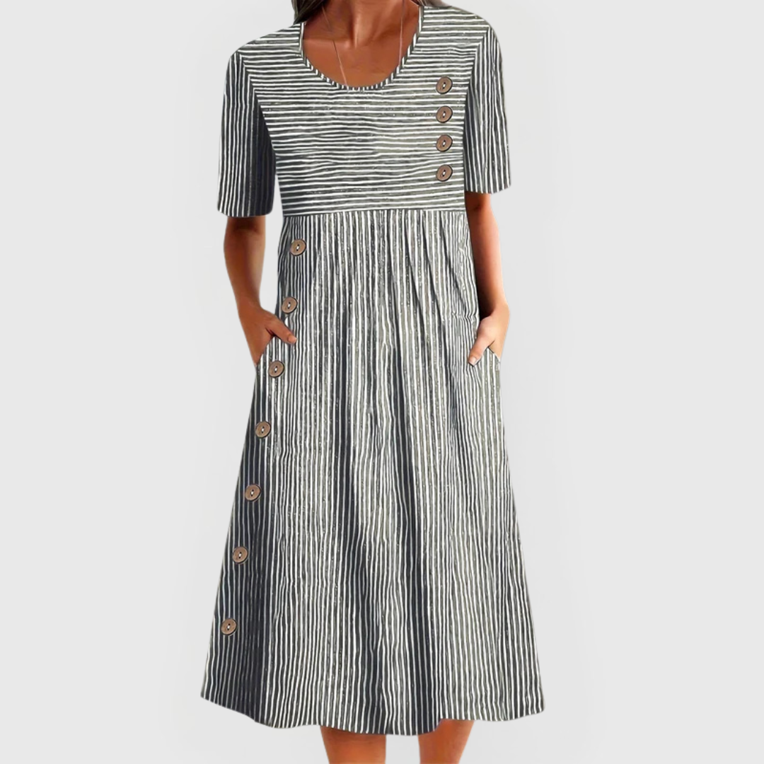 Elara™ Striped Dress