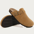 Comfort Suede and Cork Clogs