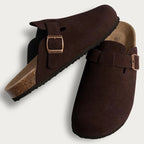 Comfort Suede and Cork Clogs