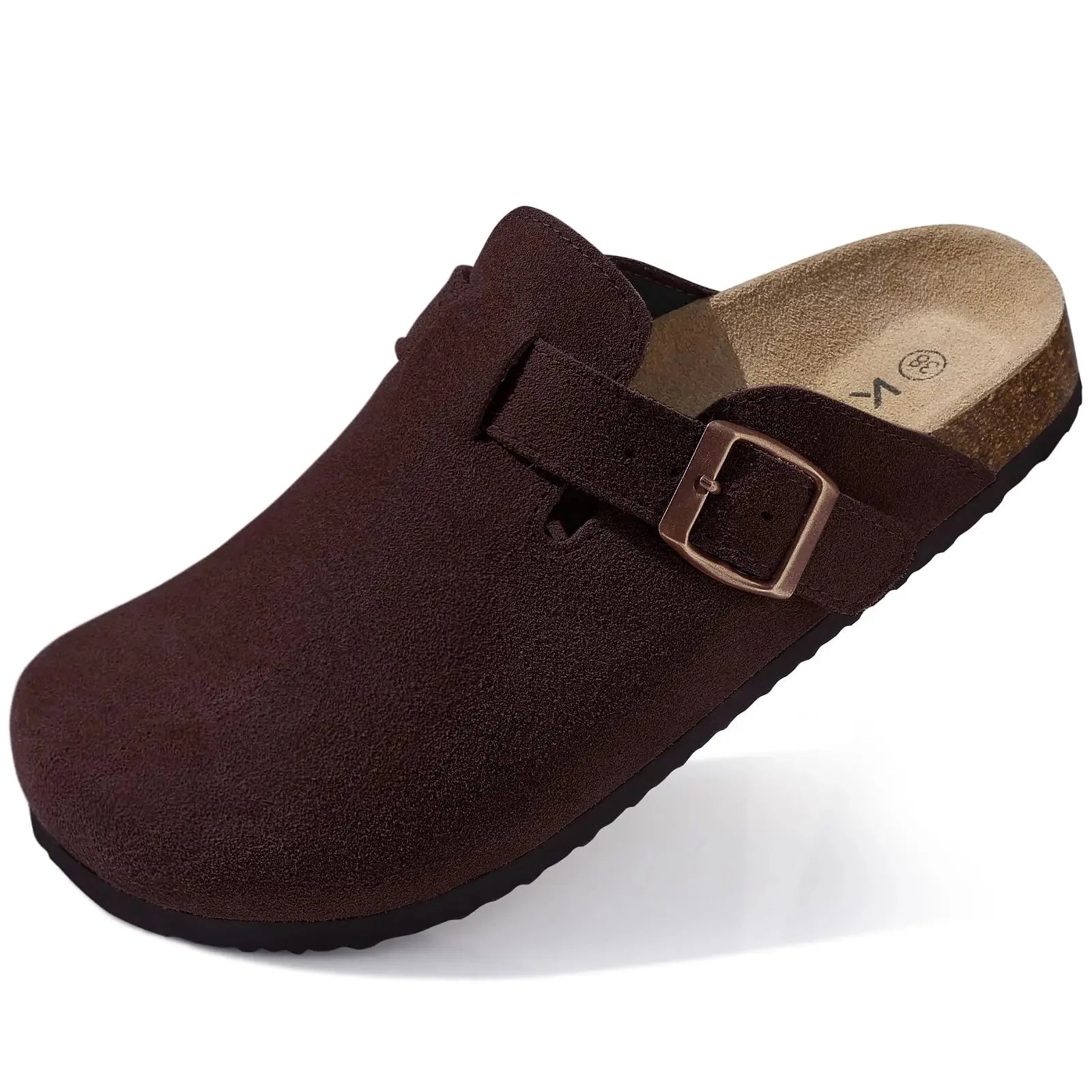 Comfort Suede and Cork Clogs