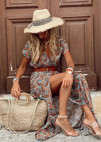 Marisse™Boho Belted Dress