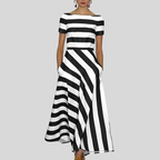 Elara™ Subtle Stripe Air Dress