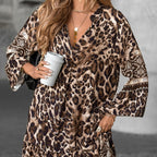 Velora™ Leopard Boho Dress